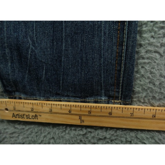 Vintage Bongo Jeans Womens Size 11 Blue Denim Straight Leg Mid Rise Stretch NWT - Picture 13 of 15